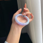 糯冰紫罗兰翡翠平安镯（54mm）（yc374240）