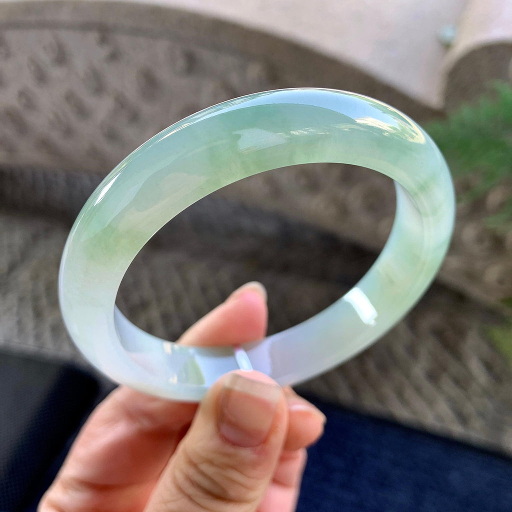 糯冰种晴水平安镯（57.4mm）（yc305693）