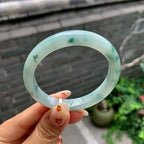 细糯种飘花贵妃手镯（57mm）（yc245101）