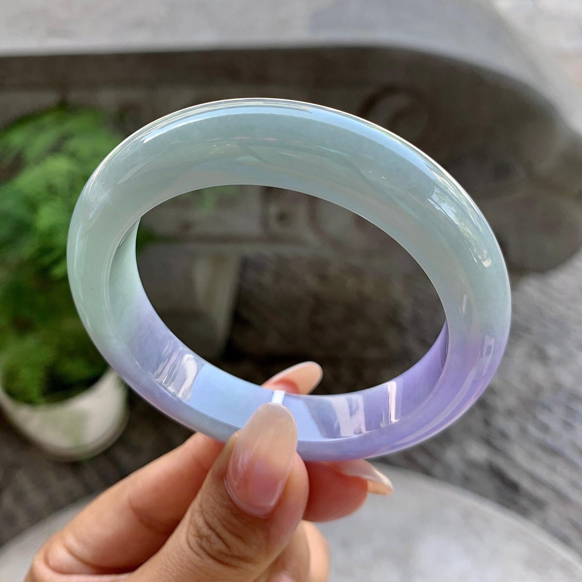 细糯种春彩平安镯（56.8mm）（yc199563）