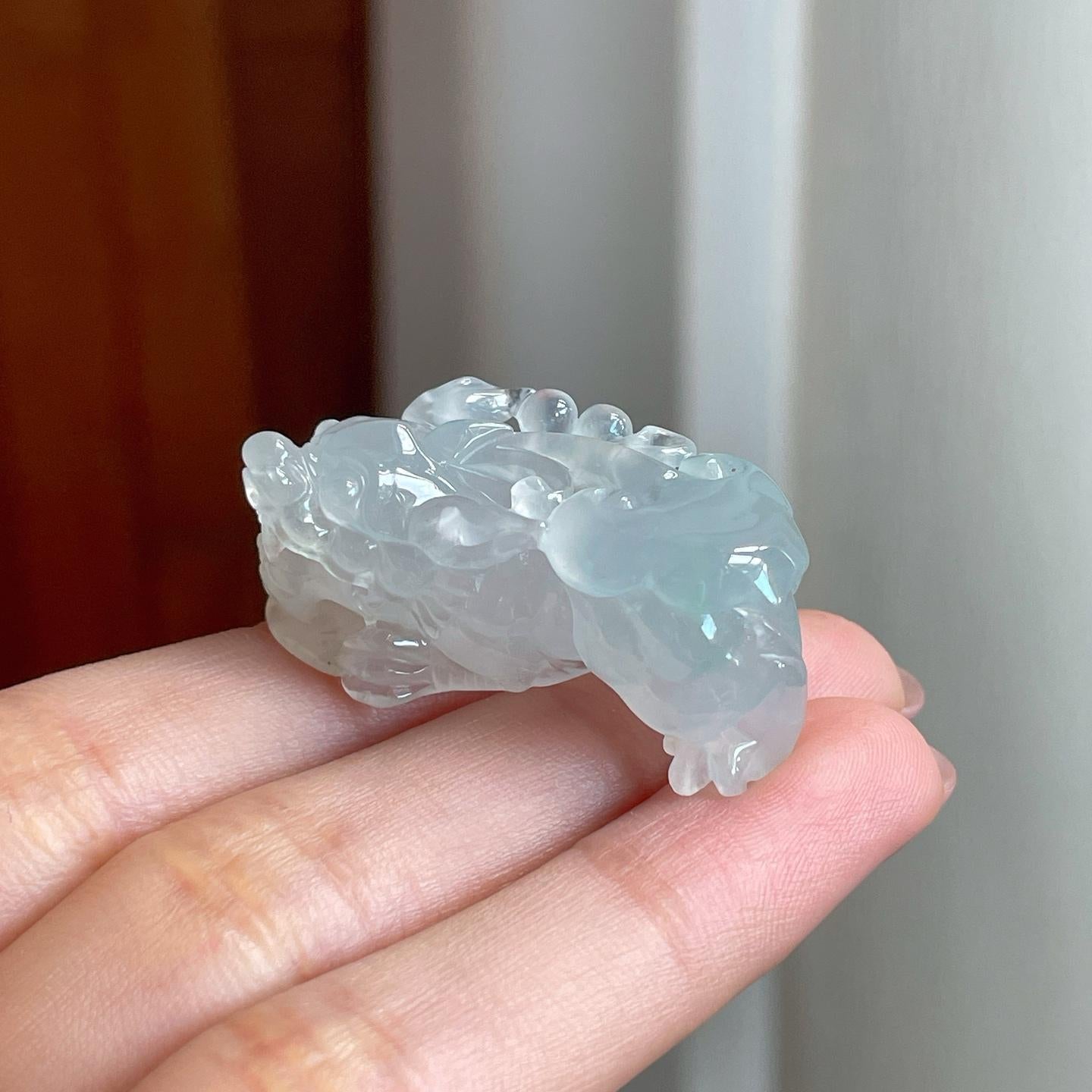 冰种无色翡翠貔貅（yc334596）