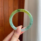 冰种黄翡飘花特色镯（51.6mm）（yc374100）