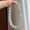 冰种多宝珠串手串 天然缅甸A货翡翠（yc525476）
