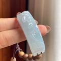 糯冰淡底色手牌 天然A货缅甸翡翠（yc455581）