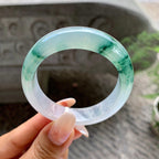 糯冰种飘花贵妃手镯（52.6mm）（yc202389）