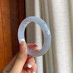 冰种紫罗兰翡翠平安镯（53.7mm)（yc396354）