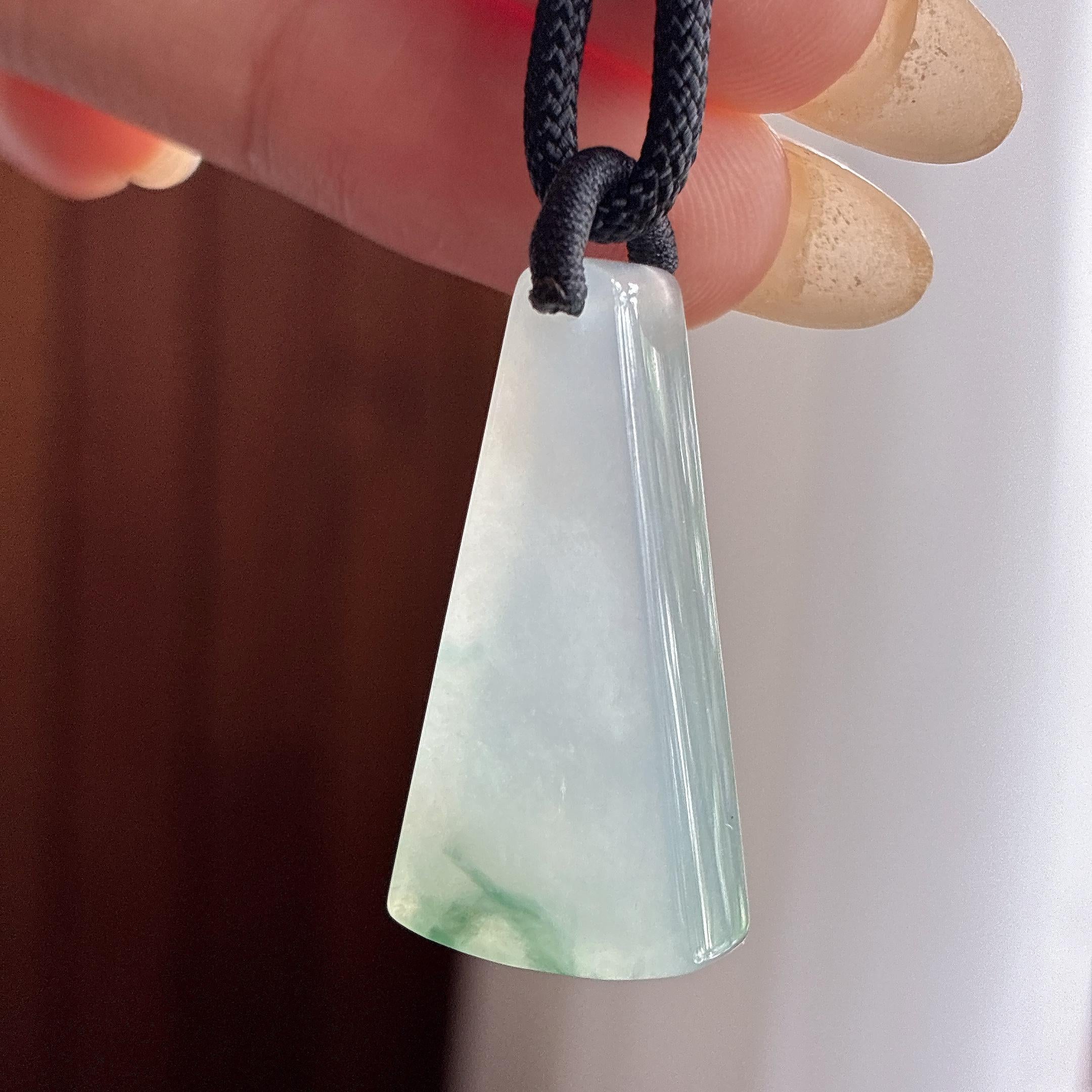 冰种飘花无事牌 天然缅甸A货翡翠（yc495861）