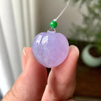 细糯种紫罗兰寿桃吊坠（yc248214）