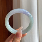 糯冰晴底紫罗兰翡翠平安镯（55.5mm）（yc266550）