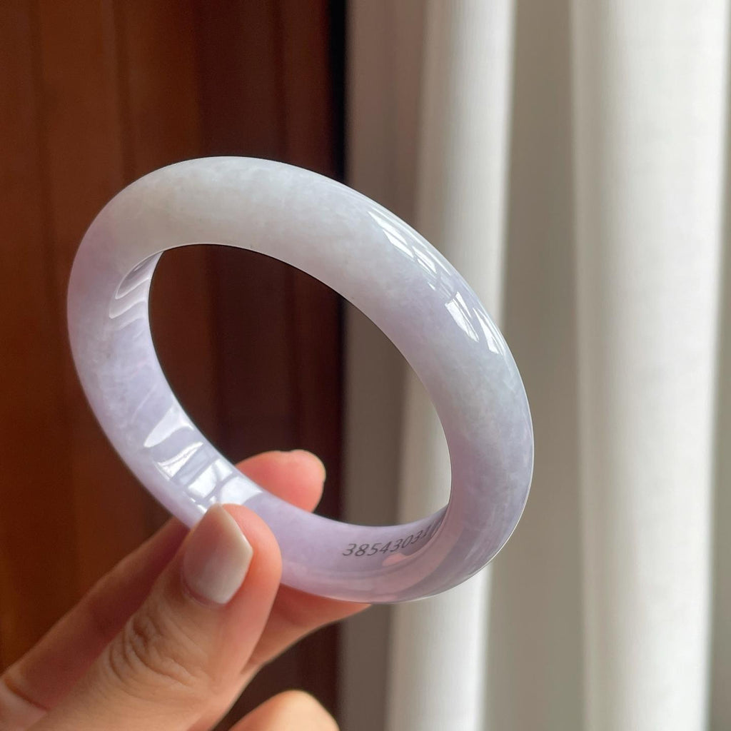糯冰紫罗兰翡翠平安镯（56mm）（yc249162）
