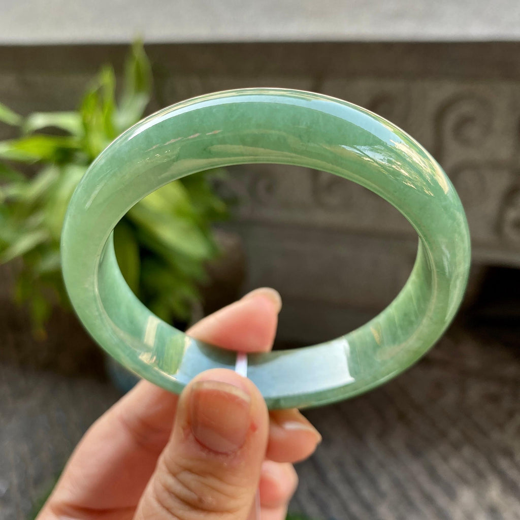 糯种油青平安镯（56.2mm）（yc311017）