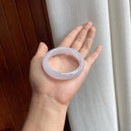 冰种淡春底翡翠贵妃镯（52mm）（yc254049）