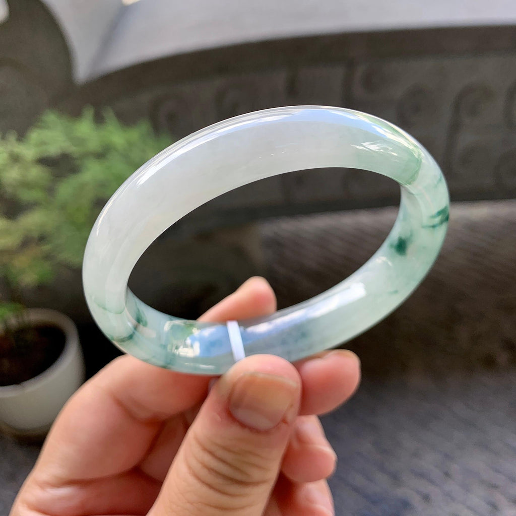 细糯种飘花贵妃手镯（55mm）（yc243899）