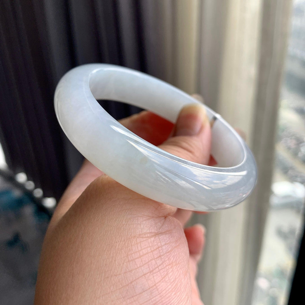 细糯种无色平安镯（55.6mm）（yc225075）