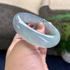 糯冰种蓝底宽版贵妃手镯（56mm）（yc228509）