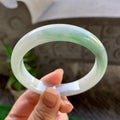 细糯种飘绿平安镯（56mm）（yc308180）