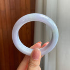 糯冰淡春底翡翠平安镯（54.2mm)（yc323207）