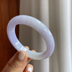 糯冰紫罗兰翡翠平安镯（57mm）（yc254962）
