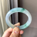 糯冰种飘花平安镯（52mm）（yc200613）