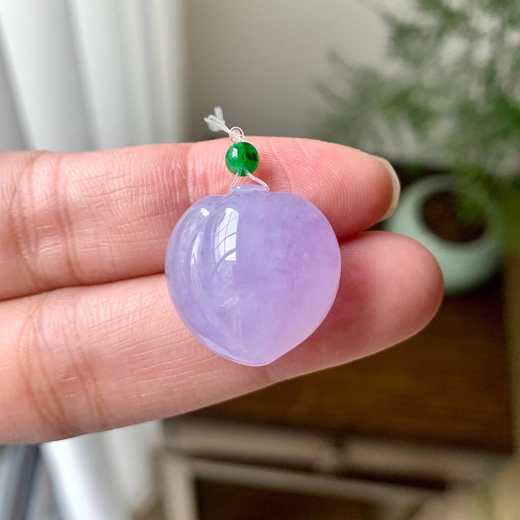 细糯种紫罗兰寿桃吊坠（yc248214）