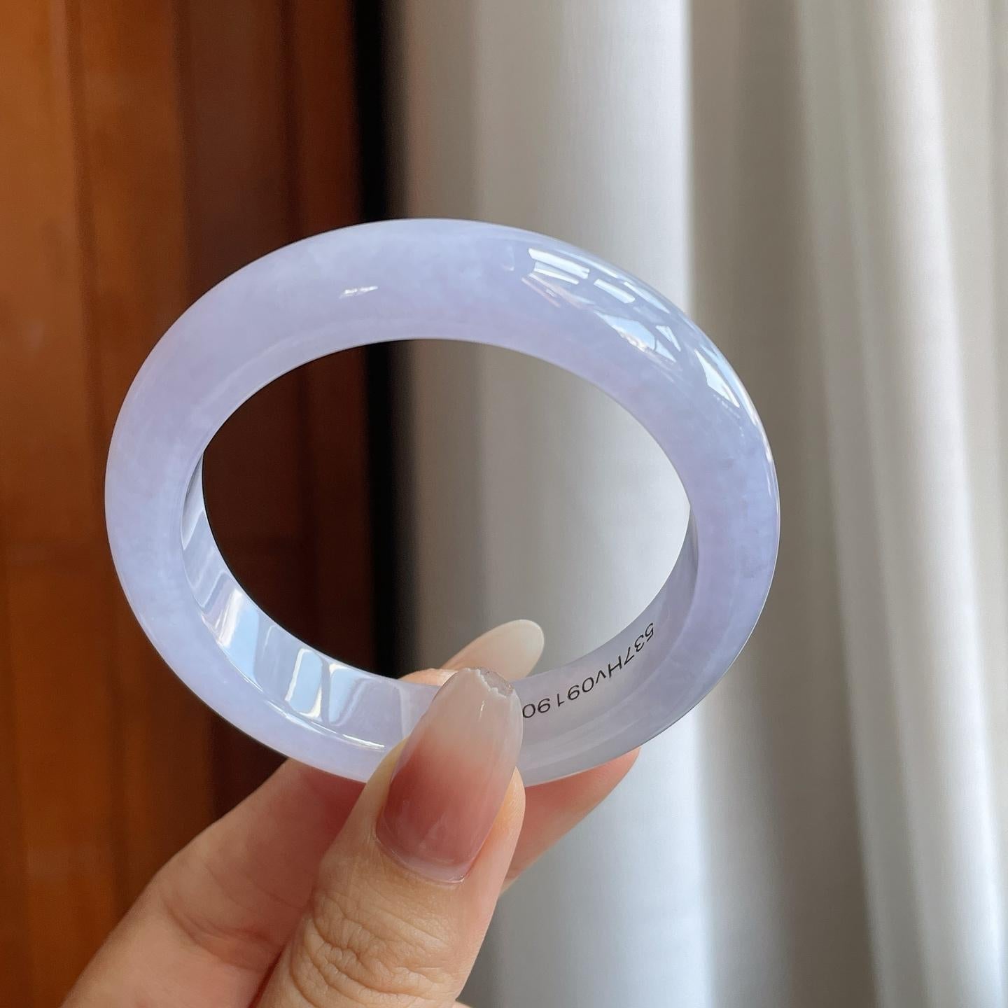 糯冰紫罗兰翡翠平安镯（52.5mm）（yc264138）