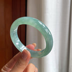 冰种蓝底翡翠平安镯（56.5mm）（yc412135）