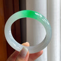 冰种带色翡翠平安镯（58mm）（yc176398）