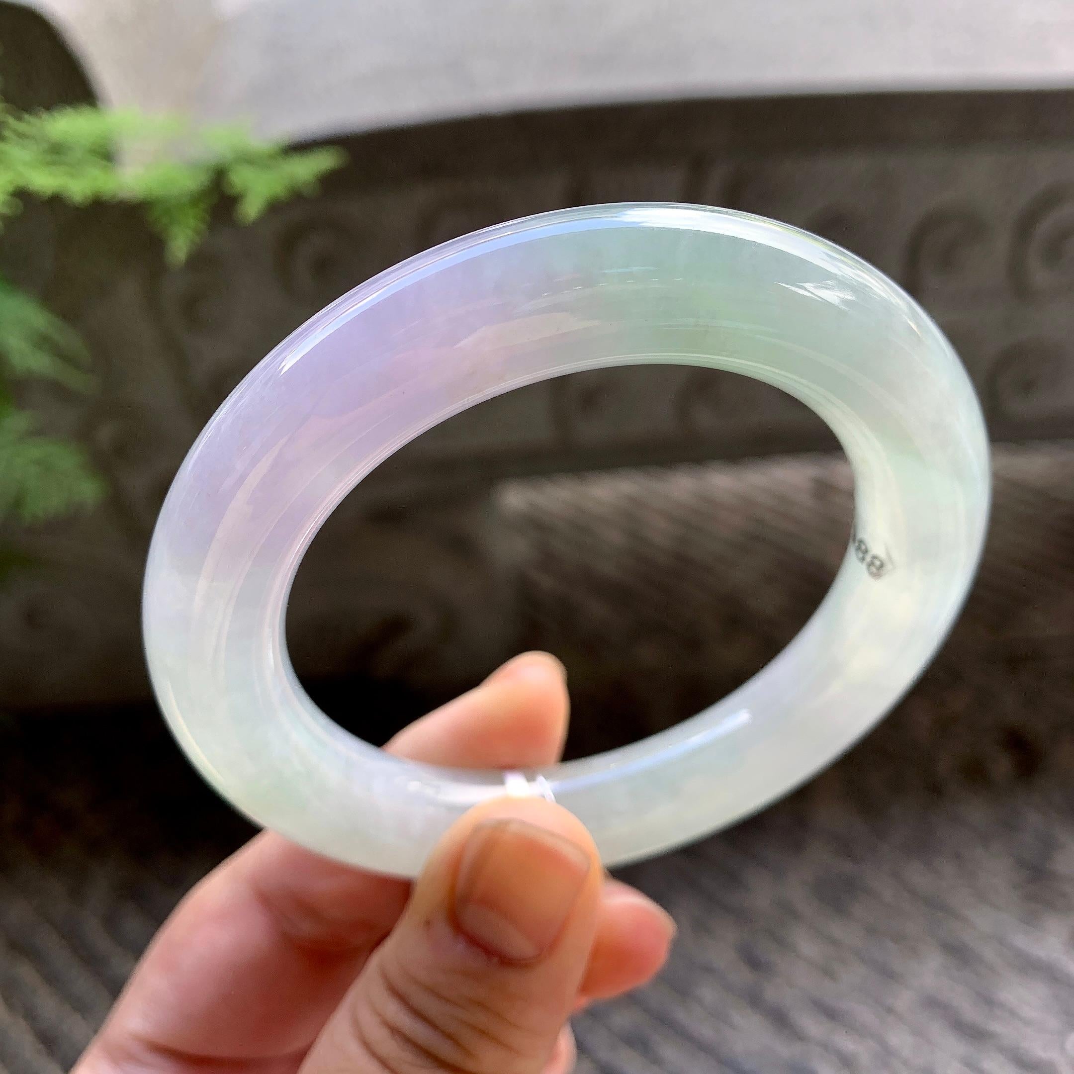 细糯种春彩圆条手镯（56.4mm）（yc202343）