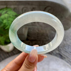 糯冰种飘花平安镯（57.1mm）（yc199554）