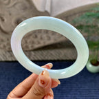 细糯种淡春彩圆条手镯（58.8mm）（yc249451）