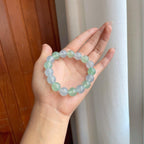 冰种玛卡龙翡翠珠串手串（yc266480）