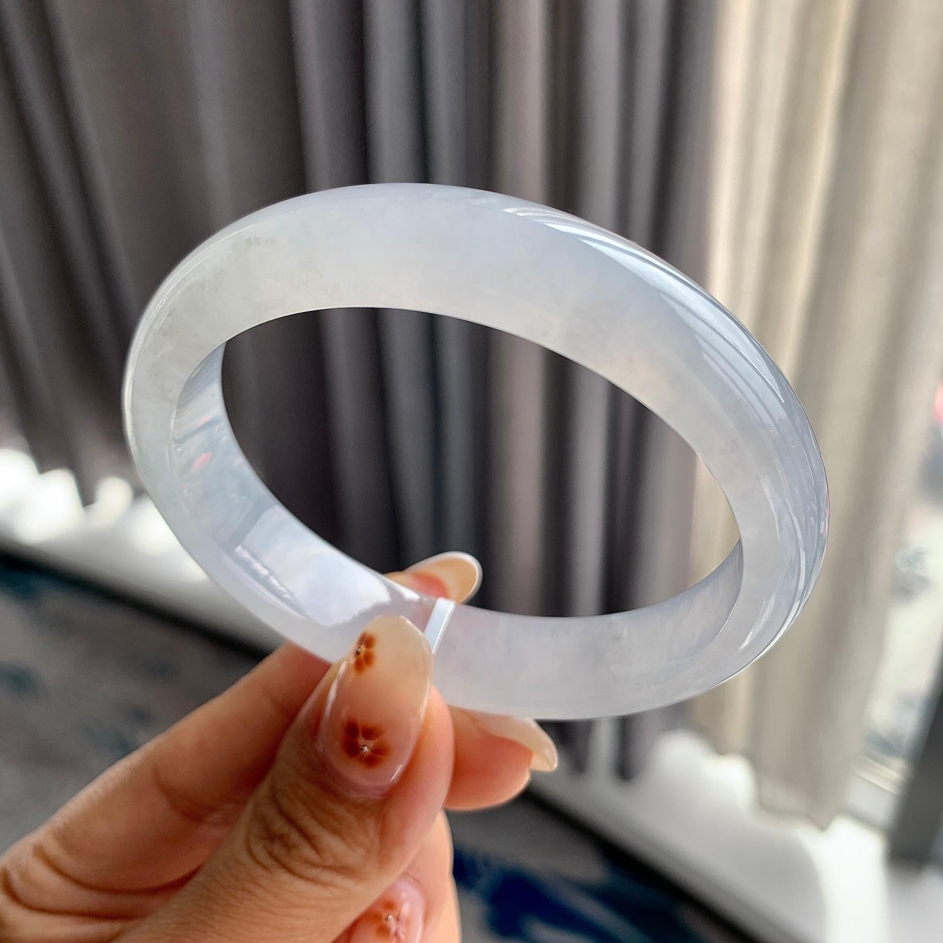 细糯种带底色贵妃手镯（57.9mm）（yc250414）