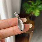 18k金钻镶糯冰种满绿随型吊坠（yc261148）