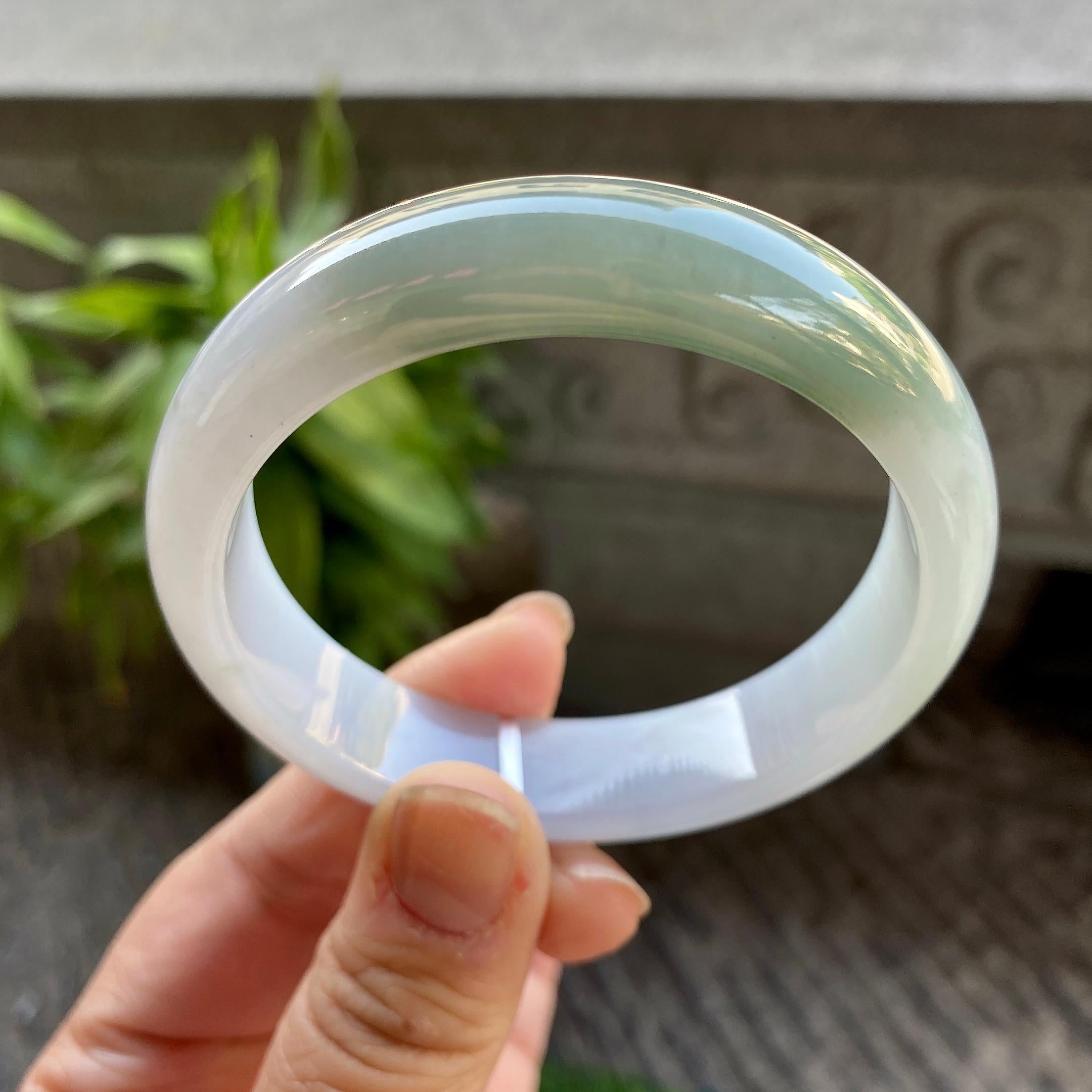 细糯种半山水平安镯（56.7mm）（yc311021）