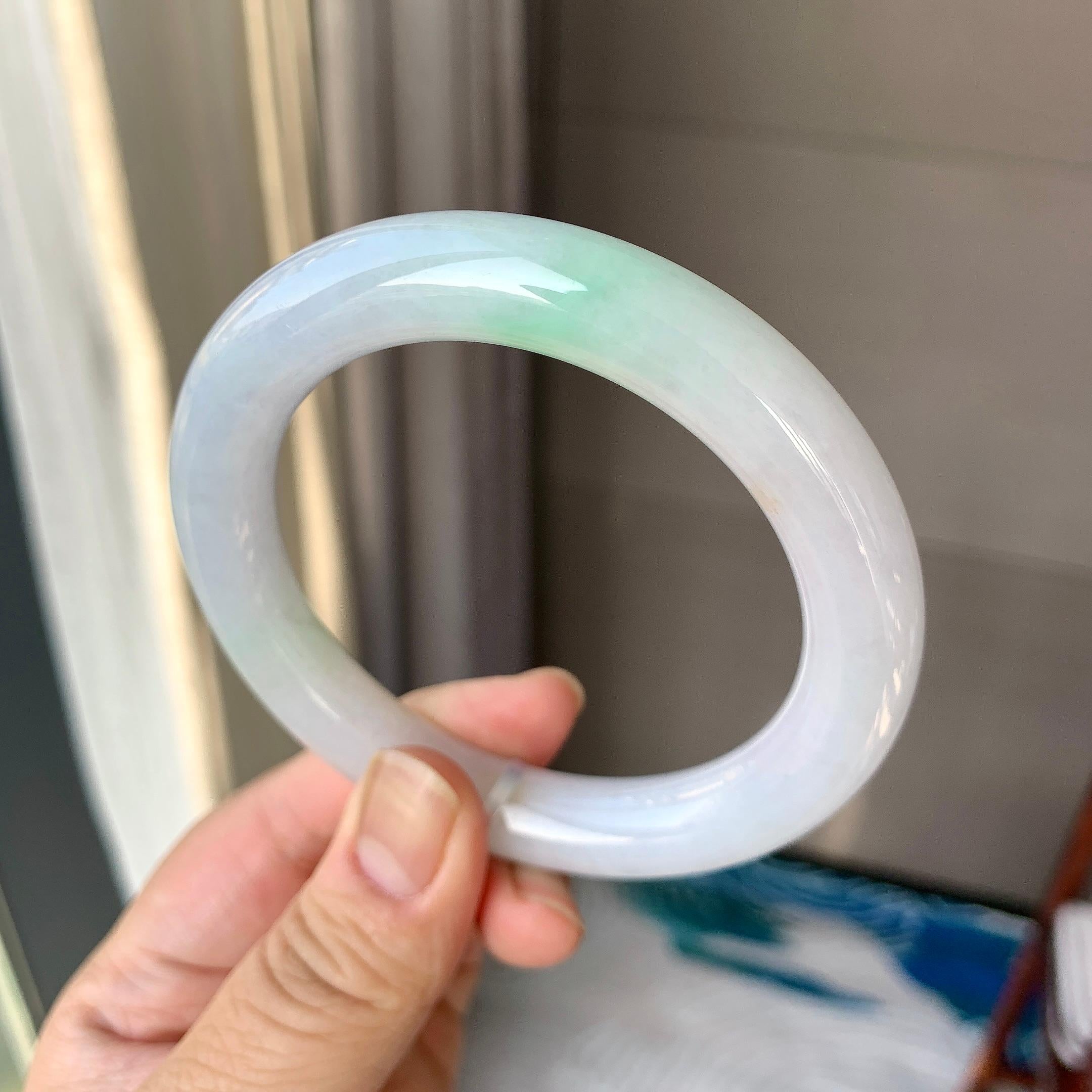 细糯种飘花圆条手镯（58.3mm）（yc262771）