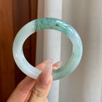 冰种飘花翡翠平安镯（55mm）（yc282500）