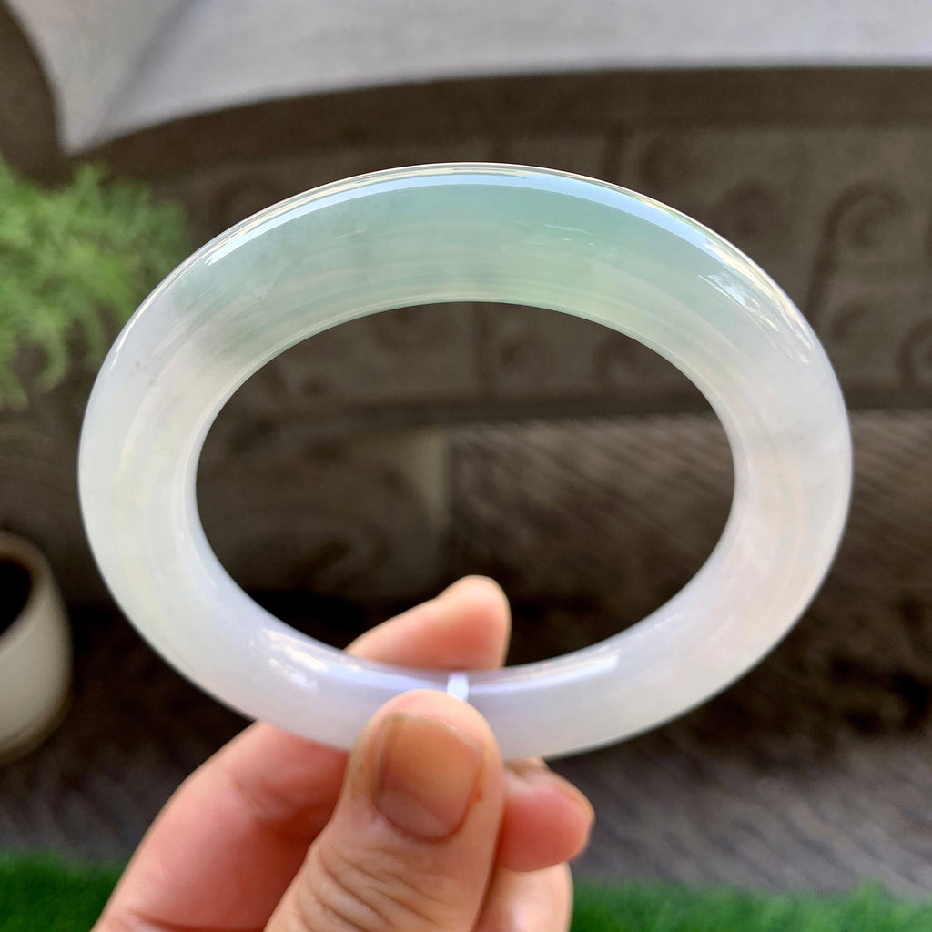 细糯种淡晴底圆条手镯（56mm）（yc240753）