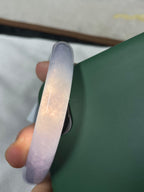 糯冰种紫罗兰圆条手镯（55.8mm）（yc233913）