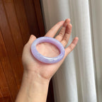 糯冰紫罗兰翡翠平安镯（54mm）（yc261403）