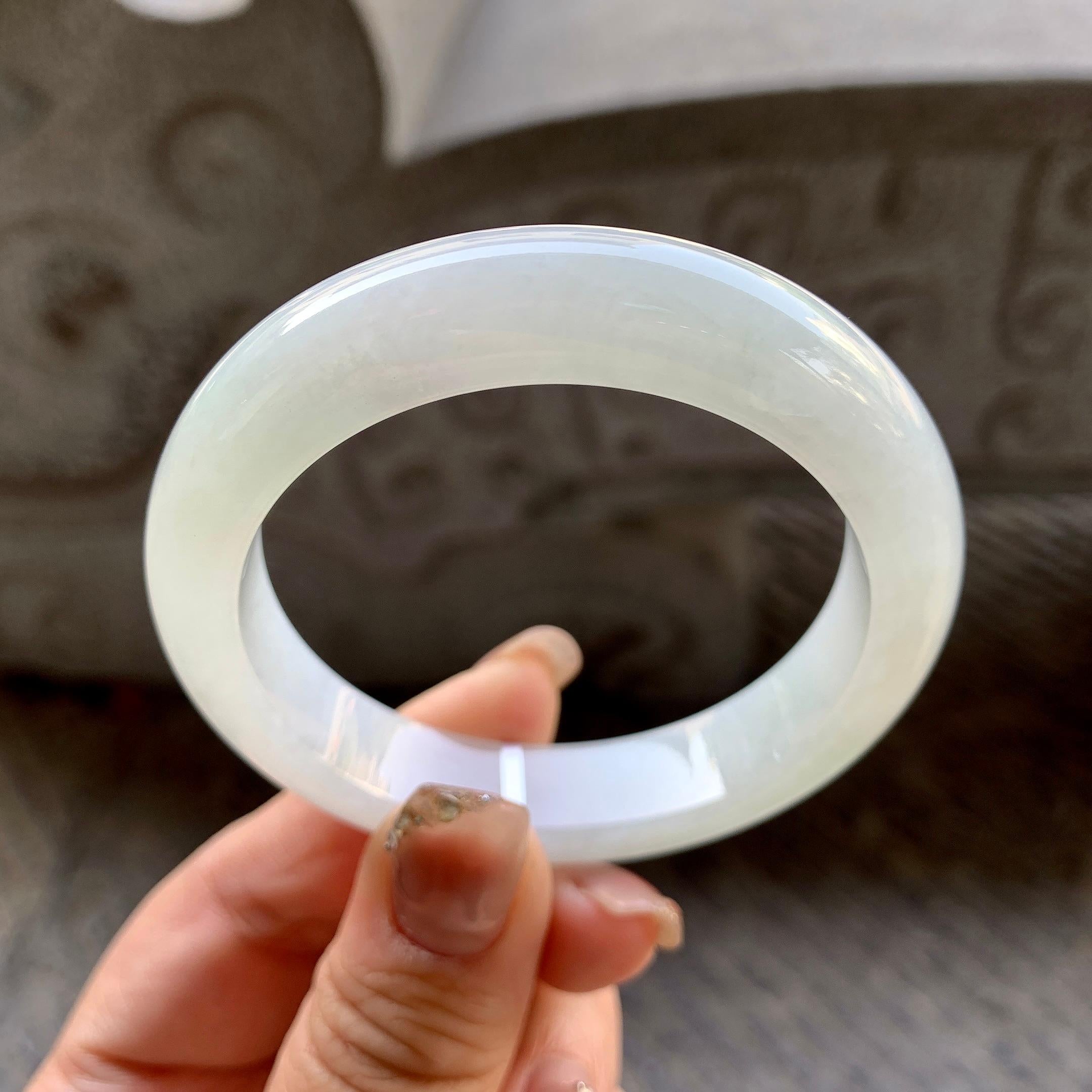 糯种无色平安镯（51.5mm）（yc296334）