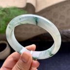 细糯种飘花平安镯（58.2mm）（yc198253）