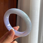 糯冰紫罗兰翡翠平安镯(58.5mm)（yc415422）