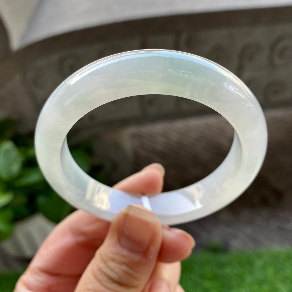 细糯种淡晴底平安镯（53mm）（yc304775）