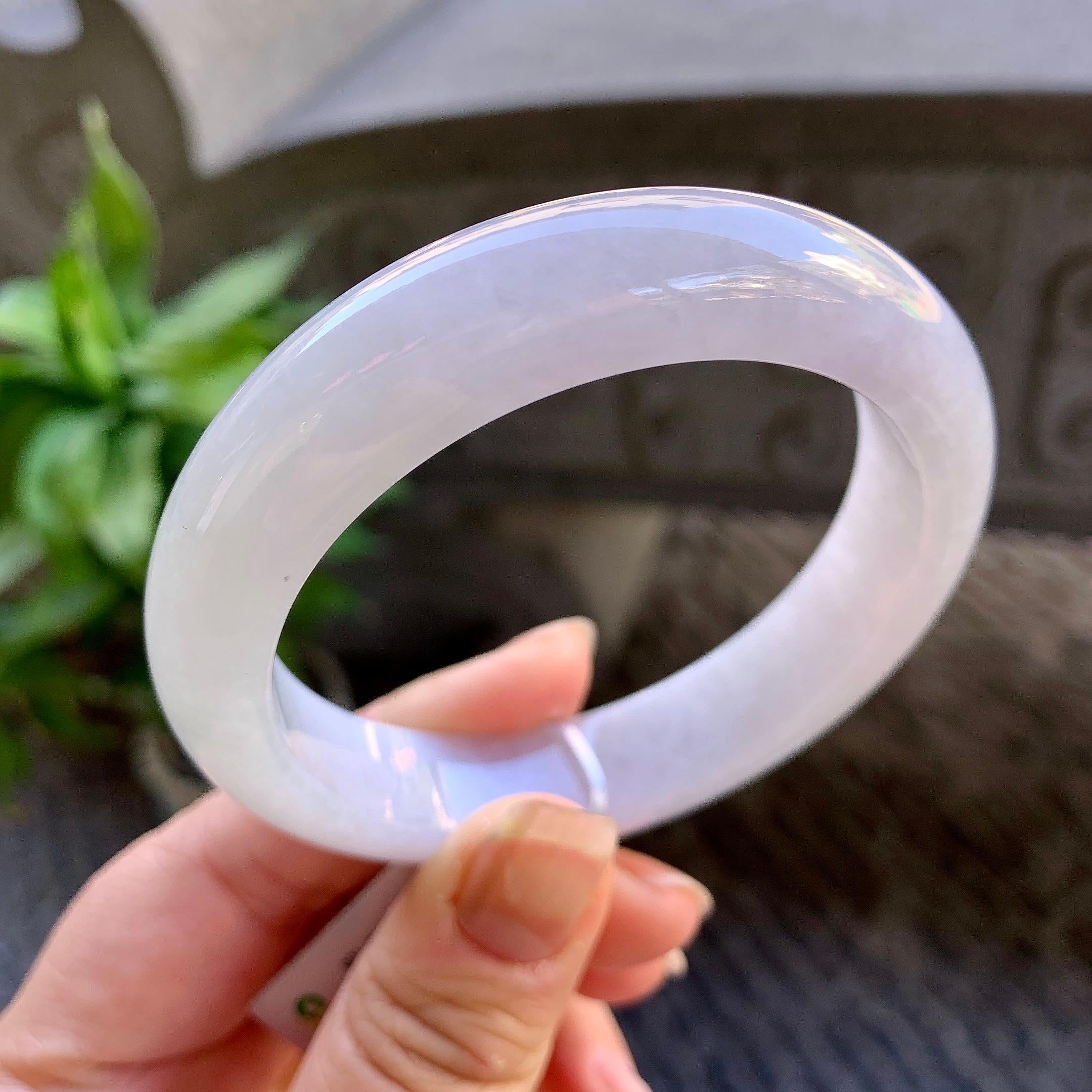 细糯种无色平安镯（56.4mm）（yc308752）