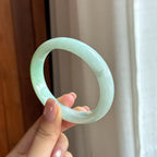 糯冰带色翡翠贵妃镯 59圈天然缅甸A货翡翠（yc439865）