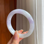 糯冰紫罗兰翡翠平安镯（58mm)（yc409905）