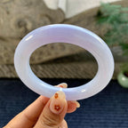 细糯种淡紫罗兰圆条手镯（53.4mm）（yc243437）