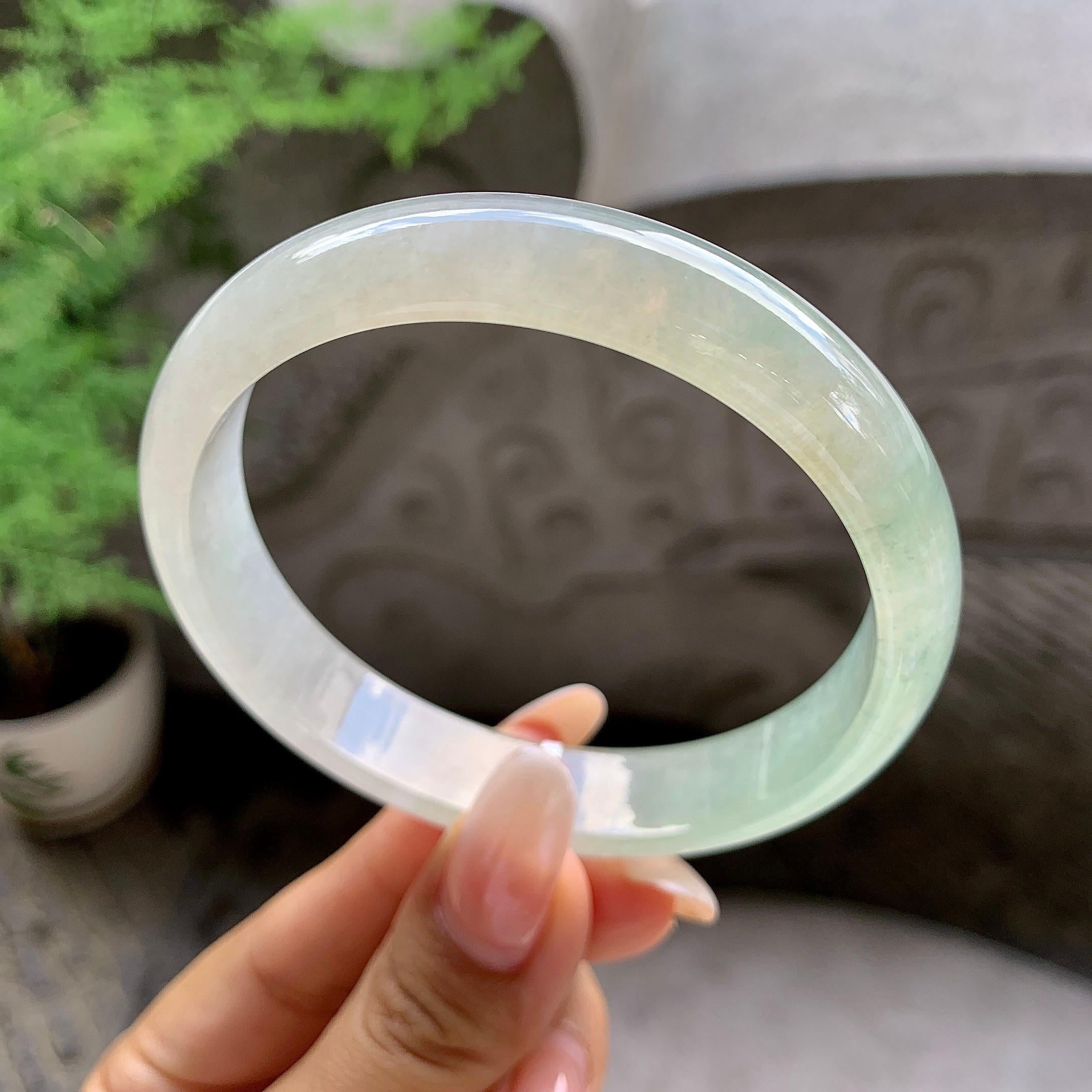 细糯种晴底平安镯（61.5mm）（yc203700）
