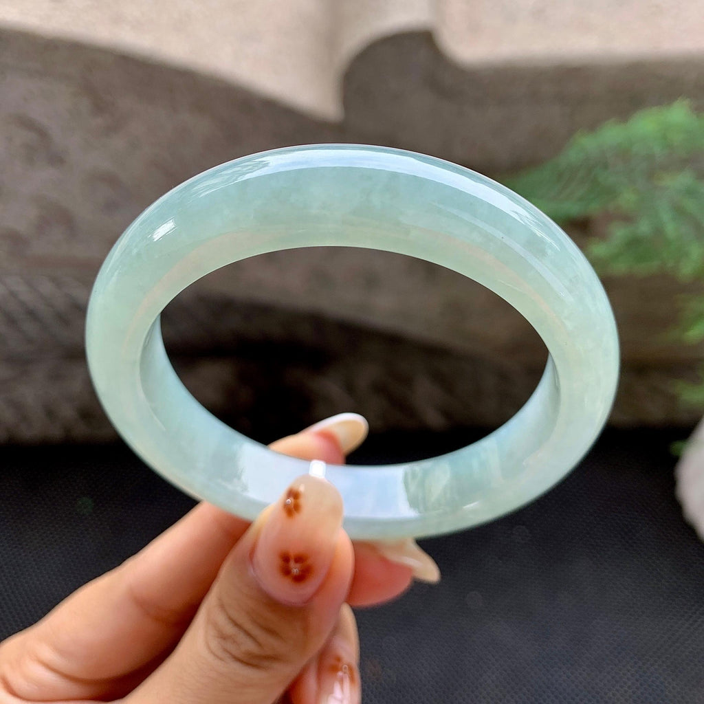 细糯种晴底飘黄翡平安镯（56.1mm）（yc259070）