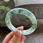 细糯种飘花平安镯（54.6mm）（yc199577）